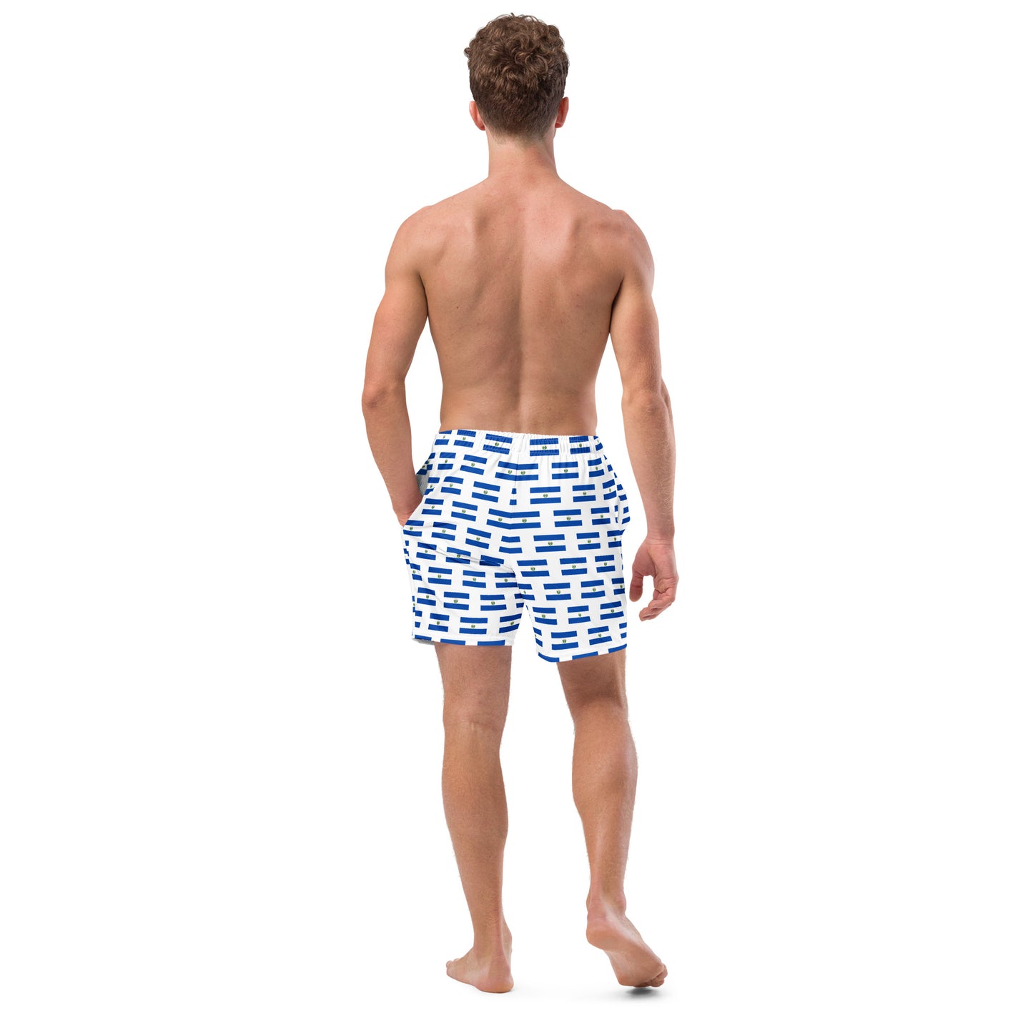 El Salvador Flag Men's swim trunks