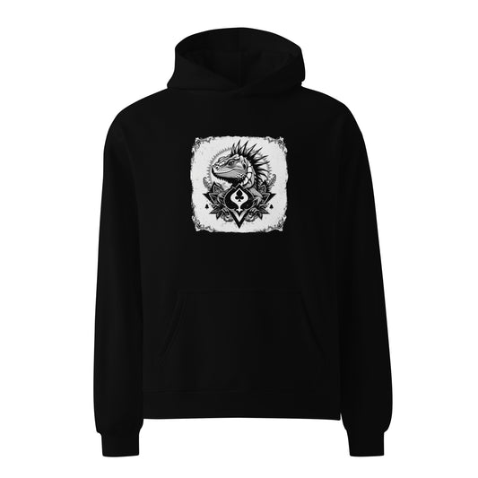Ace of spades Iguana Unisex oversized hoodie