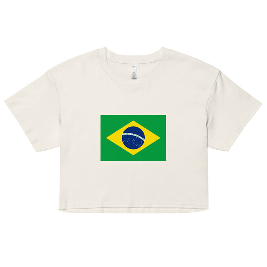 Brazil Flag Women’s crop top