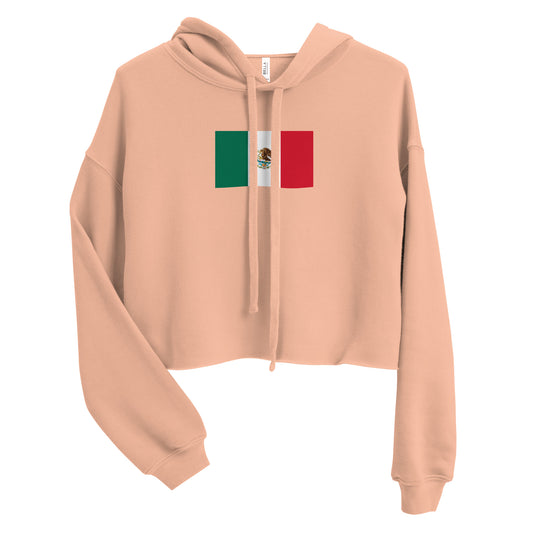 Mexico Flag Crop Hoodie